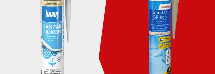 Knauf Sanitärsilikon oder toom Sanitärsilikon